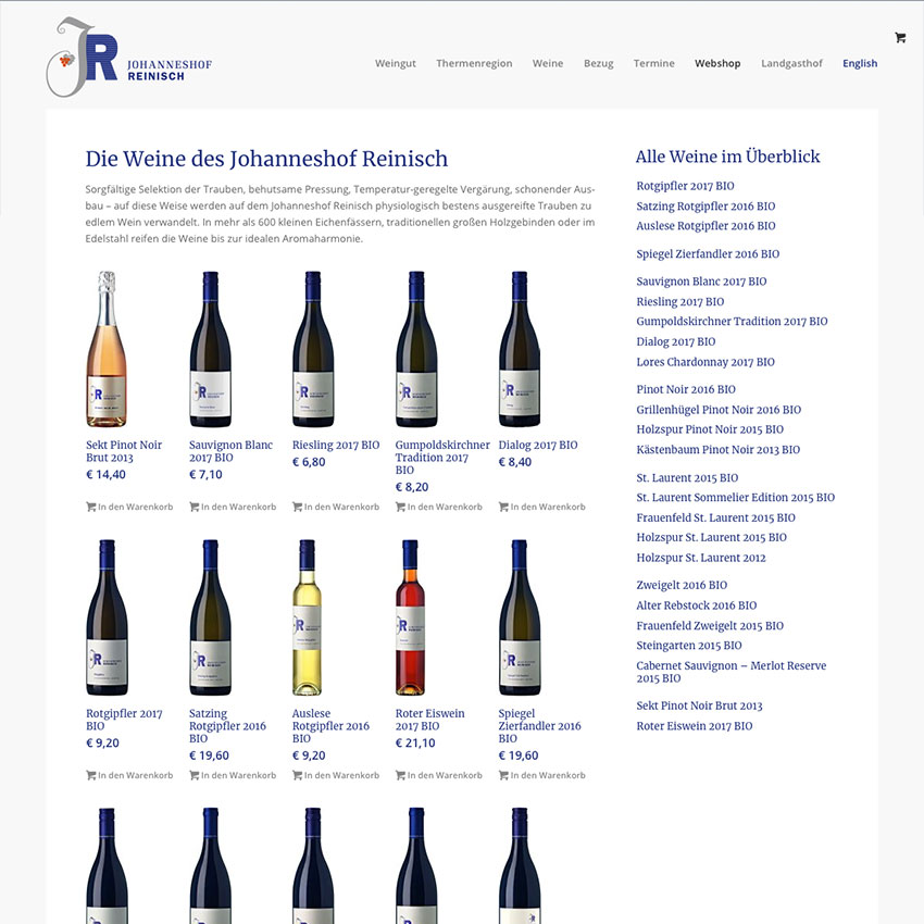 Johanneshof Reinisch Webdesign